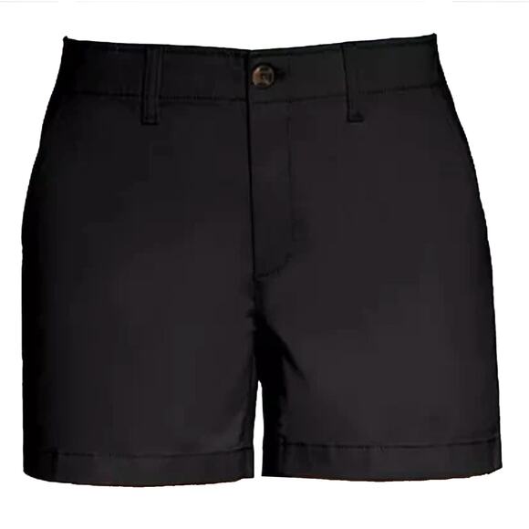 New GAP Classic Mid Rise Chino Shorts (GP004081) True Black Women's Size 6 NWT - Picture 1 of 5
